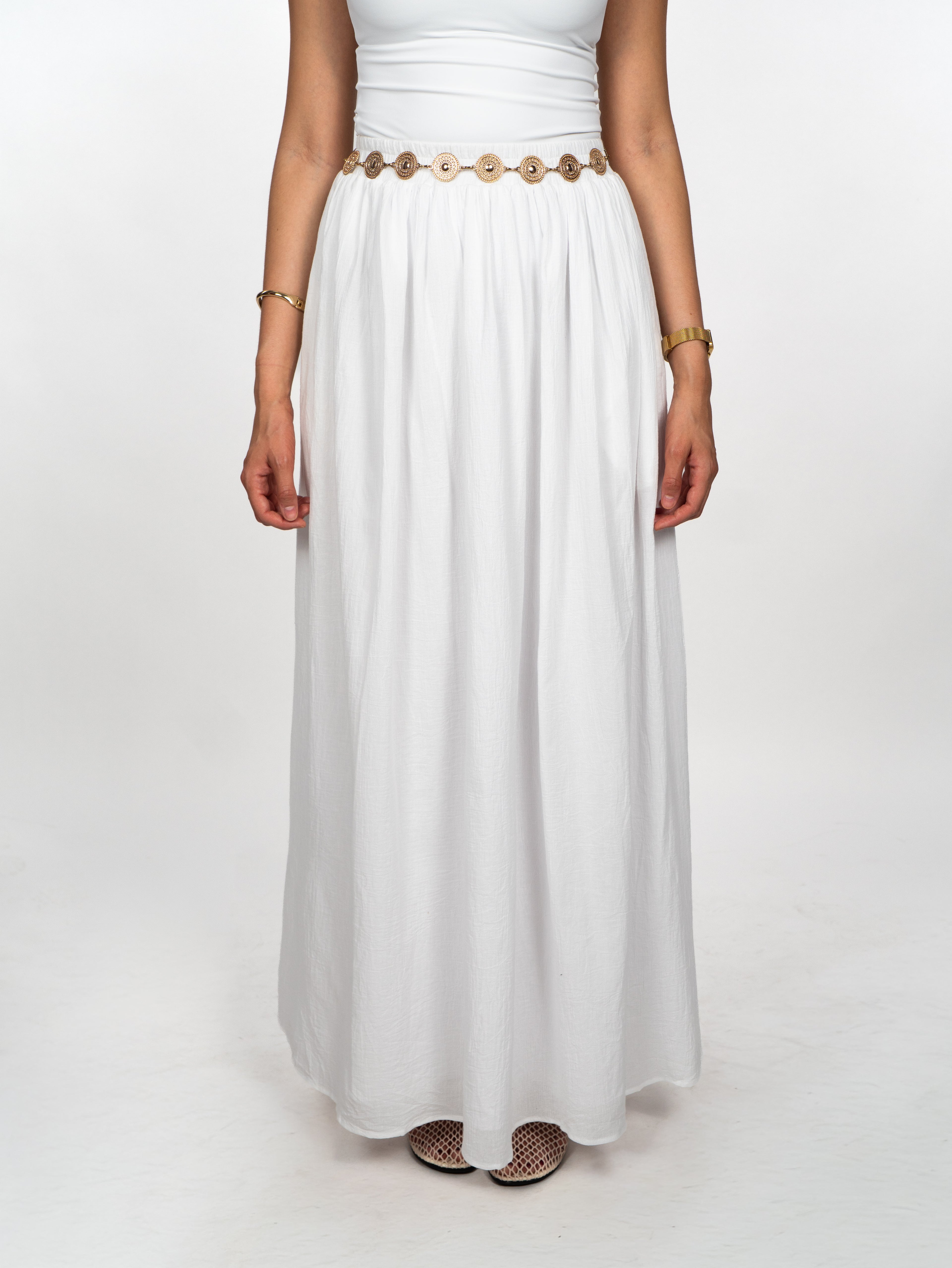 Jupe gaze de coton